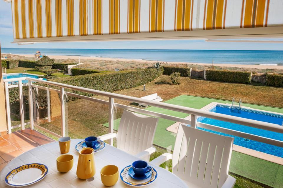 Apartamento Nat En Primera Linea De Playa Playa De Xeraco Bagian luar foto