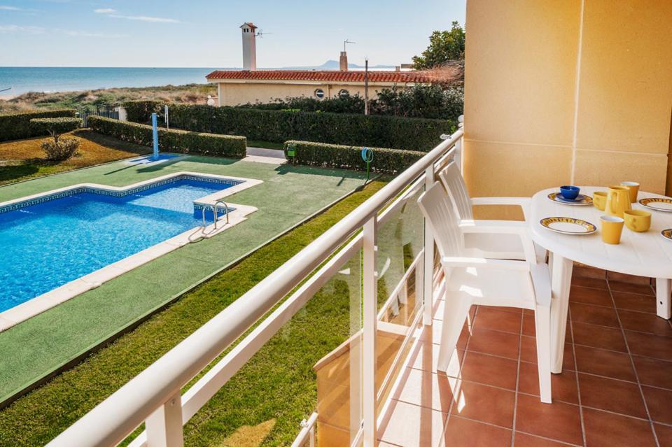 Apartamento Nat En Primera Linea De Playa Playa De Xeraco Bagian luar foto